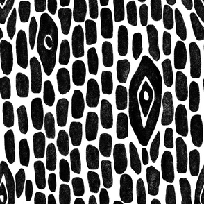 bark pattern in graphic black and white texture, large scale