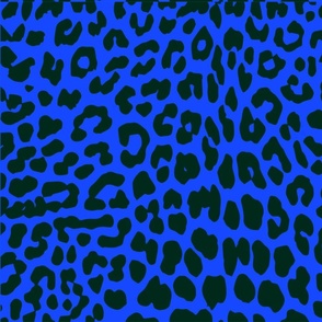 Royal Blue Leopard Print | Animal Print | Happy Prints