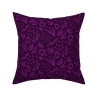 Matisse Shapes Plum on Dark purple large scale