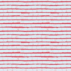 Ice Blue Textured Stripes on Bright Pink