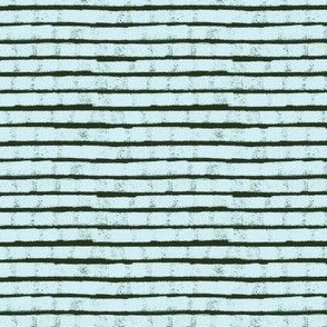 Sketchy Stripe in Aqua Blue on Hunter Green