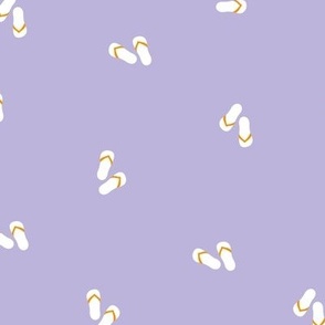 Summer breeze flip flops - minimalist boho style scandinavian summer style sandals orange lilac purple