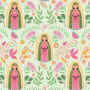 Our Lady of Guadalupe Mint background