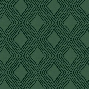 small - Diamond lattice- leaf/deepest green