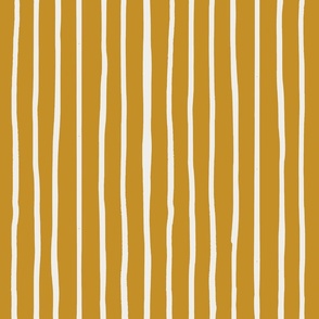 Mustard Yellow and White Stripes (24" / Jumbo)