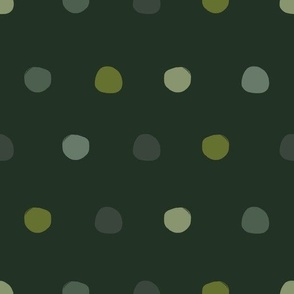 Safari Spots (Green) (10.5" Fabric / 12" Wallpaper)