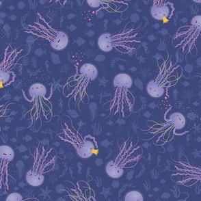 Kawaii Jellyfish Underwater - M