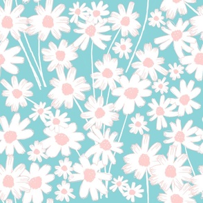 Dancing Daisies - Blue