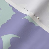 Pastel Purple and Green Bats - L