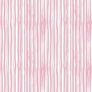 Wonky Vertical Stripes - Pink
