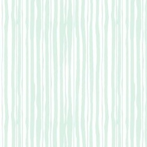 Wonky Vertical Stripes - Aqua