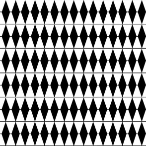 Black and White Diamond Stripes