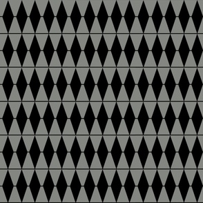 Black, grey,  diamond stripes
