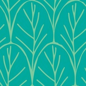 Banana Leaf-Teal-Mint-Retro Rainbow Palette