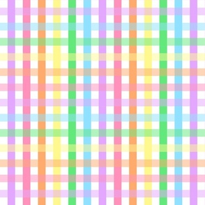 Pastel Rainbow - Check / Plaid / Tartan 