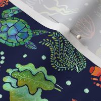 Sea Turtles on Navy - Small