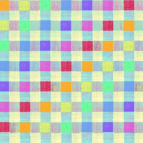 Cheerful rainbow gingham