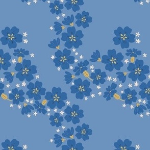 Blue Flower MEDIUM 6x6 - sky