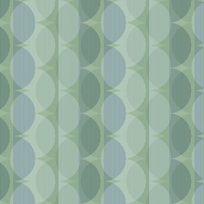 Normal scale • Green and grey geometric waves