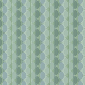 Small scale • Green and grey geometric waves