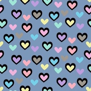 Hearts Pastel Rainbow (medium)