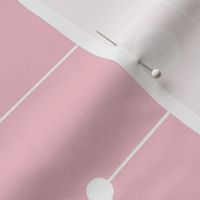 Ballastic Lines - White on Light Pink