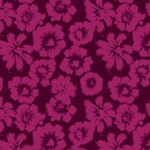 burgundy flowers