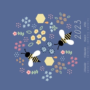 2023 Tea Towel Calendar Bees