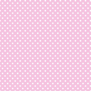 White Polka Dots On Pink