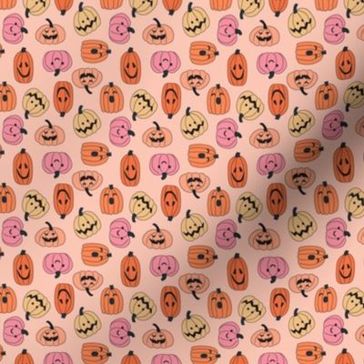 Silly Tossed Halloween Jack O Lantern Pumpkins mini