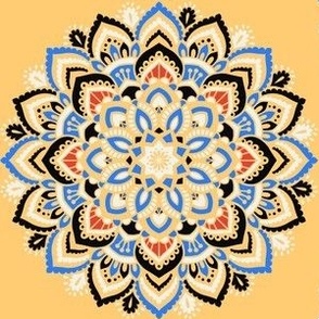 Mandalas in Abstract art colors