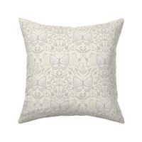 Lovely Lacy Butterfly Damask, Neutral Tones by Brittanylane