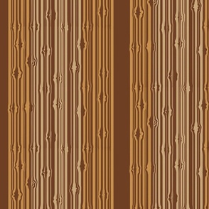 Vertical Lines Wood Tree Look in Terracotta palette mix on dark