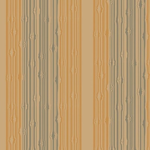 Vertical Lines Wood Tree Look in Terracotta palette mix on yellow