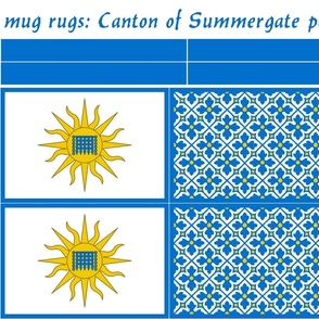 mug rugs: Canton of Summergate (SCA)