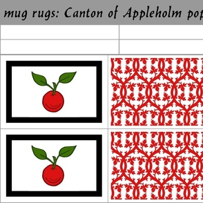 mug rugs: Canton of Appleholm (SCA)