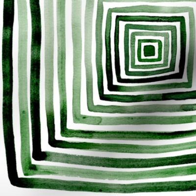 Green Concentric Squares