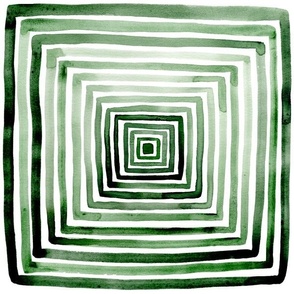 Green Concentric Squares