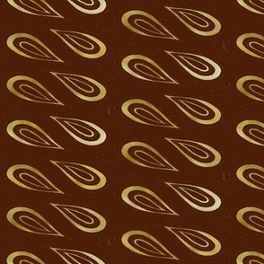 Brown and Gold Groovy Swirls