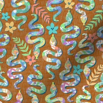 Rainbow Snakes-Rust - Large Scale