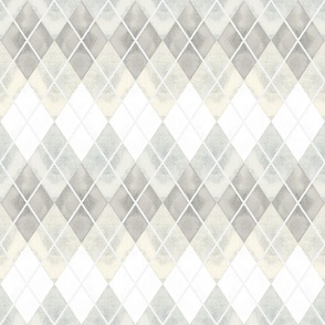 Argyle gray cream and white, neutral nursery, textured checks, stripes, plaid, gender neutral baby nursery decor