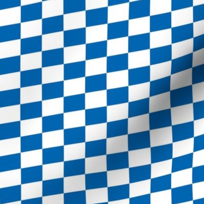 Oktoberfest Bavarian Beer House Blue and White Small Diagonal Diamond Pattern