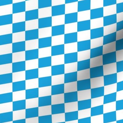 Oktoberfest Bavarian Beer Festival Blue and White Small Diagonal Diamond Pattern