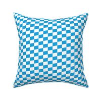 Oktoberfest Bavarian Beer Festival Blue and White Small Diagonal Diamond Pattern