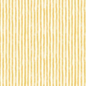 Medium scale Buttery sunshine yellow watercolor organic strip e   - for soft furnishings, bed linen for teenage rooms, airy and fresh pattern for  table linen, curtains and more, including kids apparel and adult apparel.