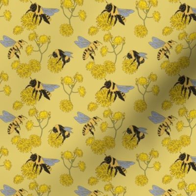Bee Danny Lion SMALL 3x3 - honey yellow