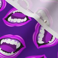 Vampire Teeth - Vampire Lips - purple/purple - LAD22