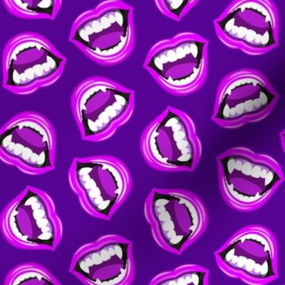 Vampire Teeth - Vampire Lips - purple/purple - LAD22