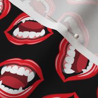 Vampire Teeth - Vampire Lips - black - LAD22