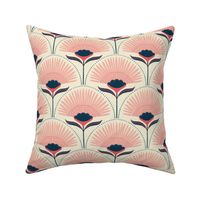 Medium Aara palm - pink/navy - custom request